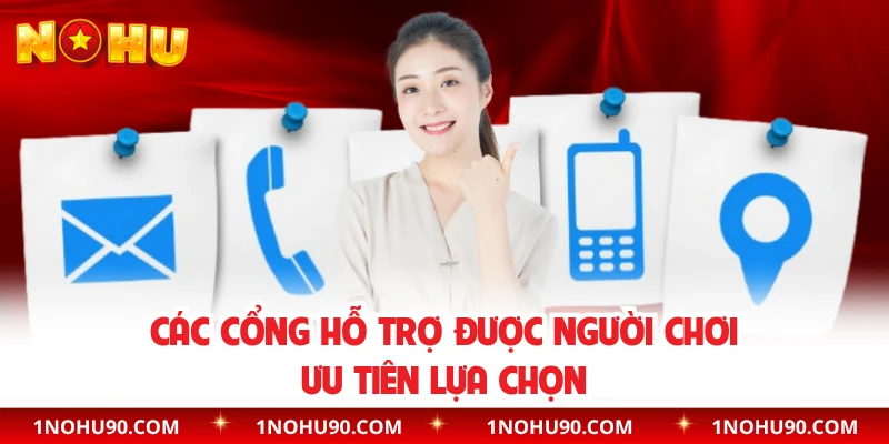 Các cổng hỗ trợ được người chơi ưu tiên lựa chọn